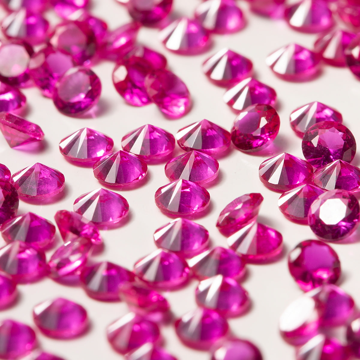 3mm Gem Cut Rubies - Bag of 400
