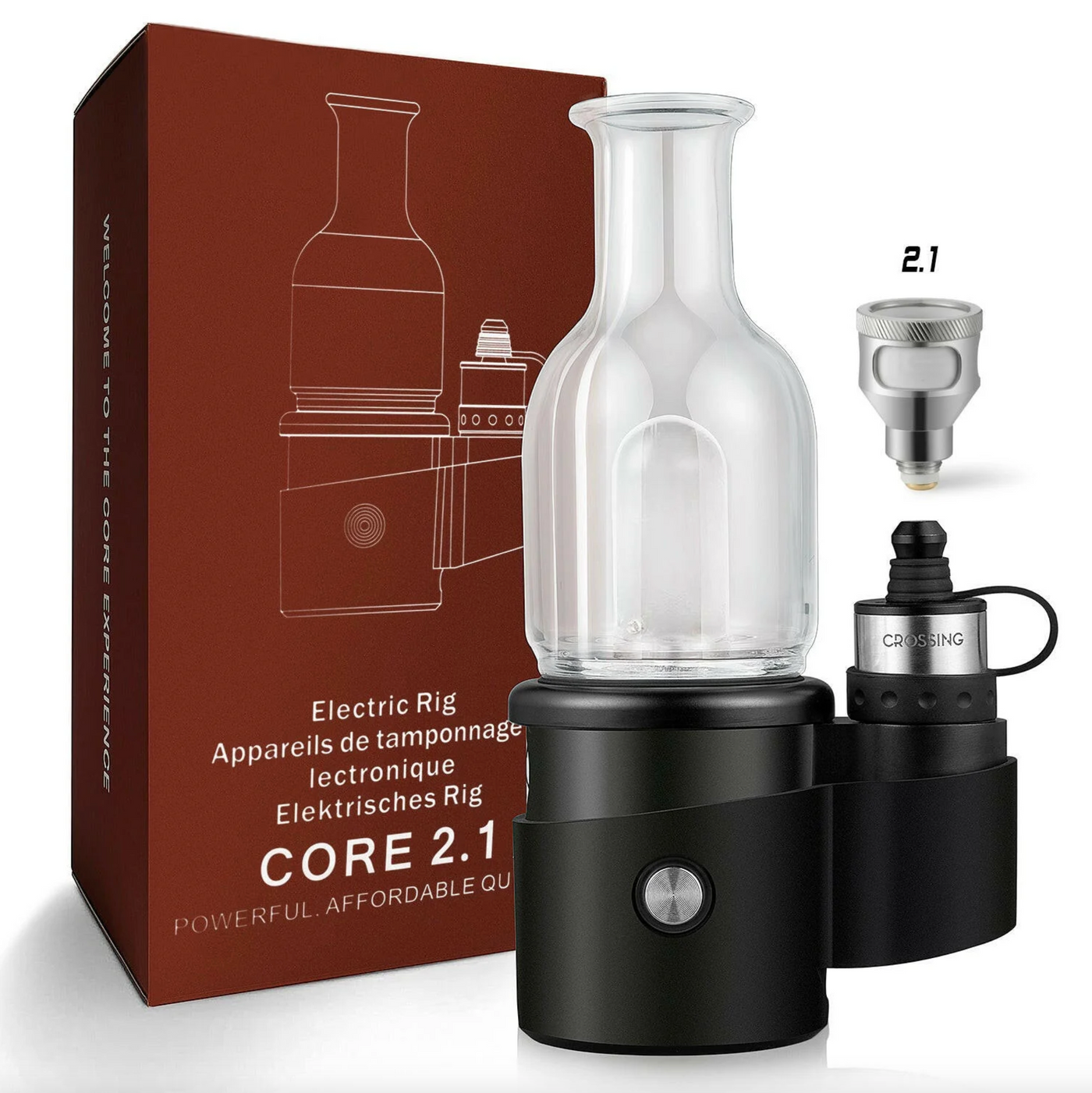 Crossing Core 2.1 | 2.0 Mini Recycling Bubbler Incycler E-Rig Kit Mini